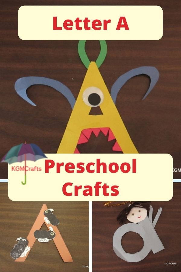 6 Letter A Preschool Crafts