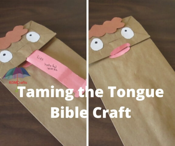 Taming The Tongue Bible Craft Easy to Make