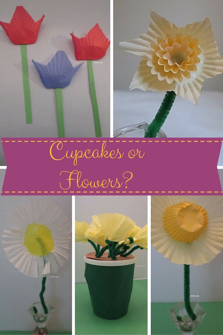 Cupcake Liner Flowers for Kids to Make