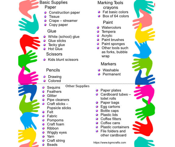 The Best  Craft Supplies For Kids
